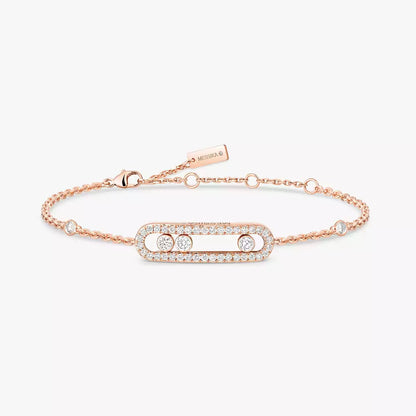 [moco jewelrys ]Pavé Baby Move Diamond Bracelet