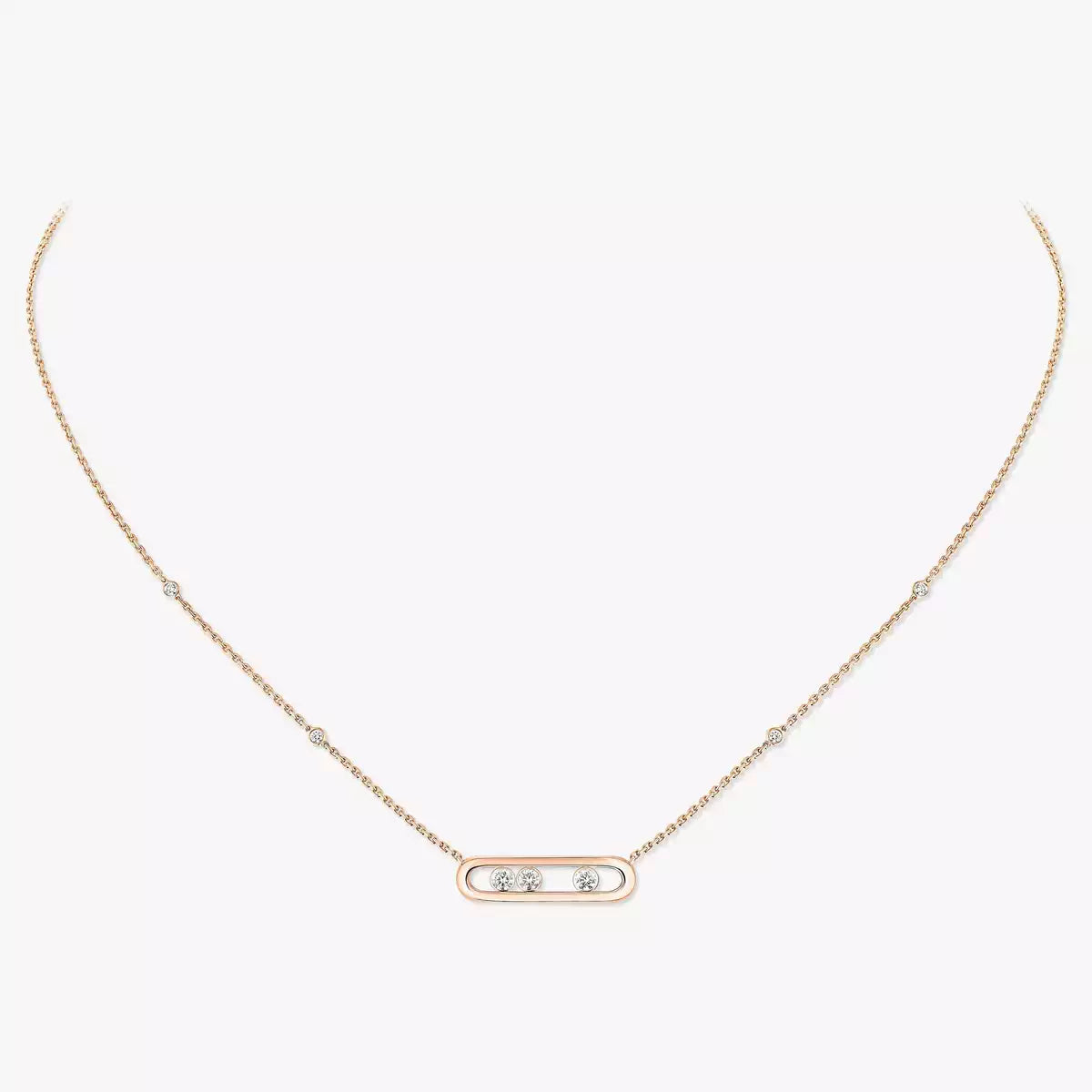 [moco jewelrys ] Baby Move Gold Diamond Necklace