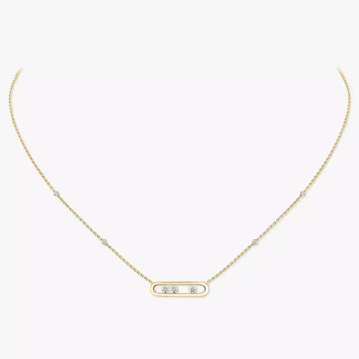 [moco jewelrys ] Baby Move Gold Diamond Necklace