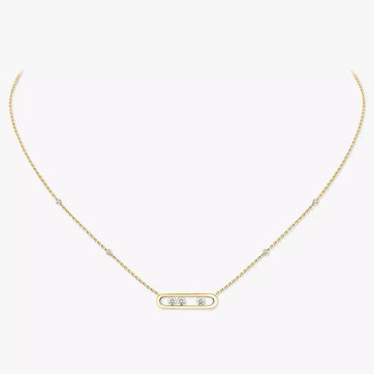 [moco jewelrys ] Baby Move Gold Diamond Necklace