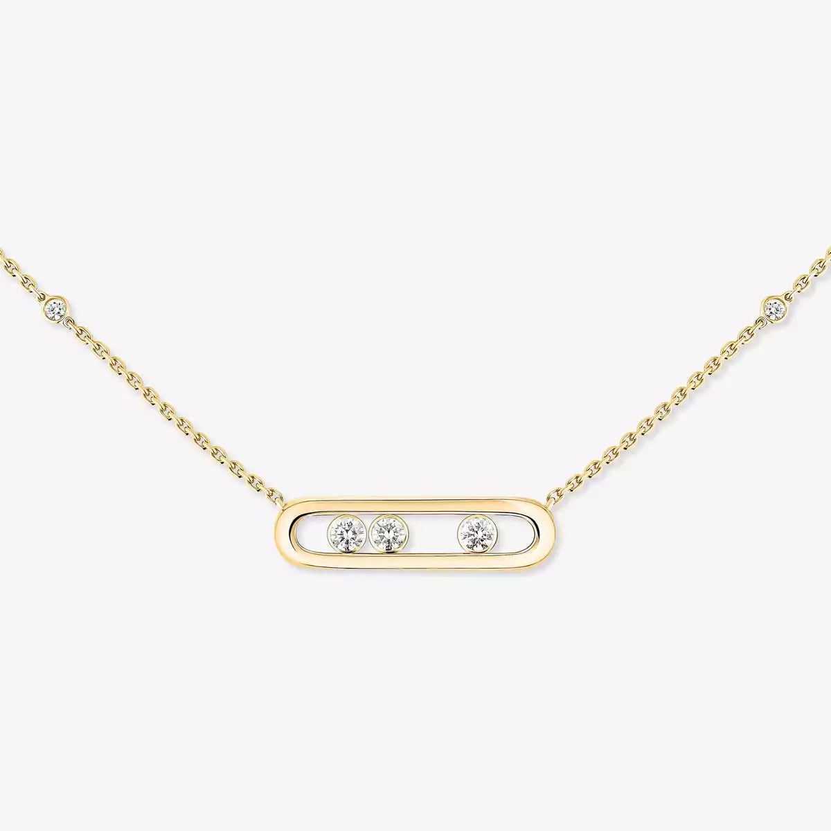 [moco jewelrys ] Baby Move Gold Diamond Necklace