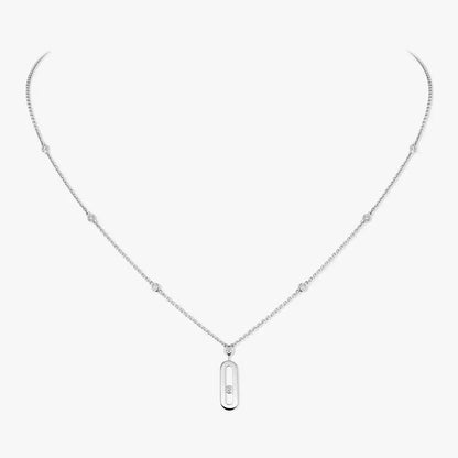 [moco jewelrys ] Move Uno Gold Diamond Long Necklace