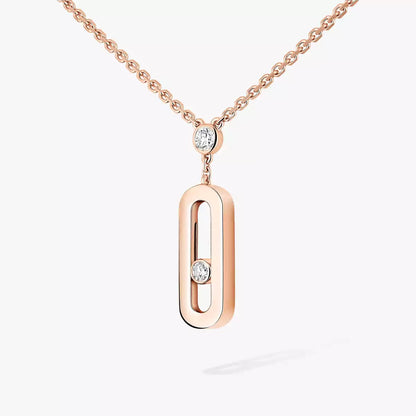 [moco jewelrys ] Move Uno Gold Diamond Long Necklace