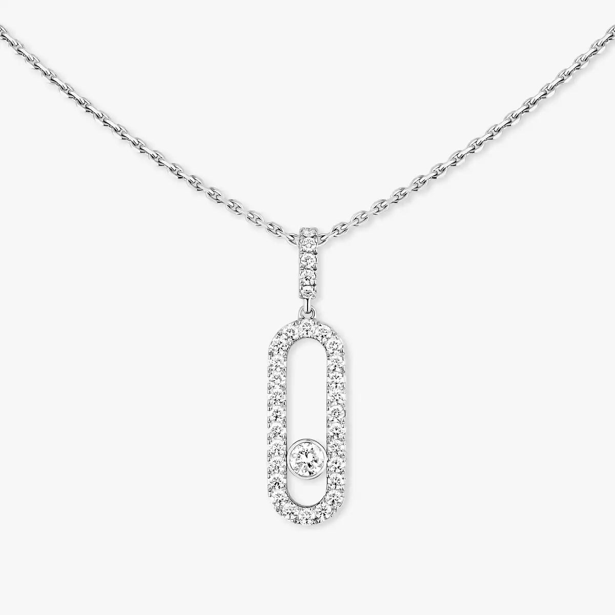 [moco jewelrys ]Move Uno Diamond Necklace in Rose Gold
