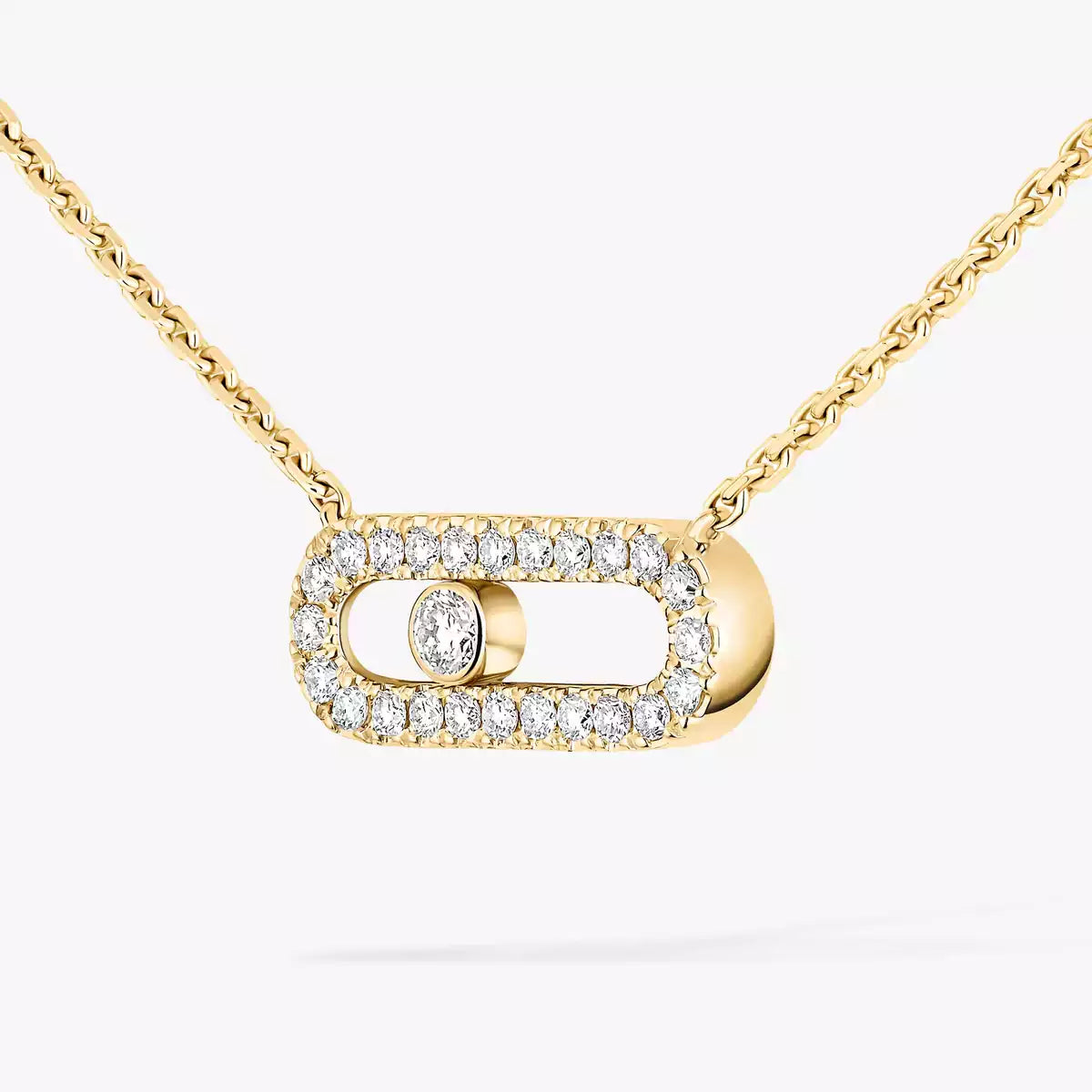 [moco jewelrys ]Diamond Necklace Move Uno
