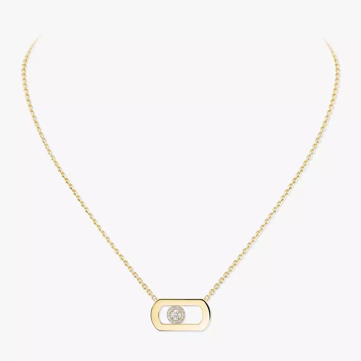 [moco jewelrys ]So Move Diamond Necklace in Gold