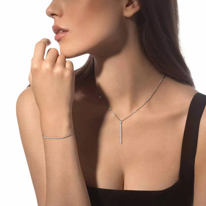 [moco jewelrys ]Diamond Thin Bangle 0.15ct My Twin Toi & Moi