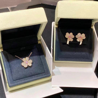 ¡®Moco¡¯FRIVOLE ROSE GOLD FLOWER DIAMOND NECKLACE