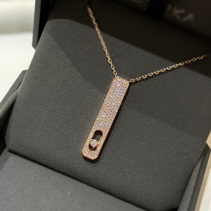 [moco jewelrys ]MY FIRST DIAMOND PAVED NECKLACE