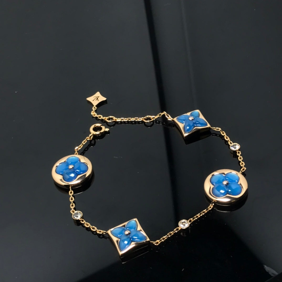 ¡®Moco¡¯STAR AND SUN 4 MOTIF BLUE BRACELET