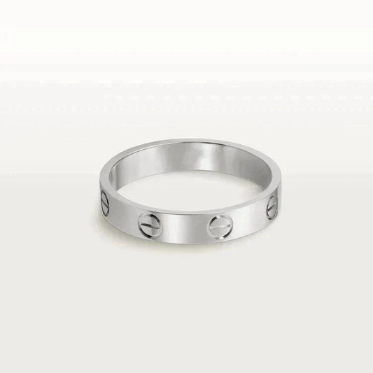 ¡®Moco¡¯LOVE RING 4MM 1 DIAMOND SILVER